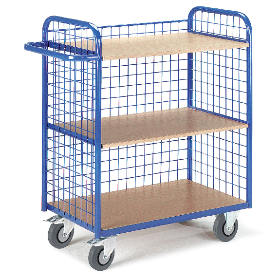 Etagenwagen mit 3 Gitterwänden-Beschreibung lesen