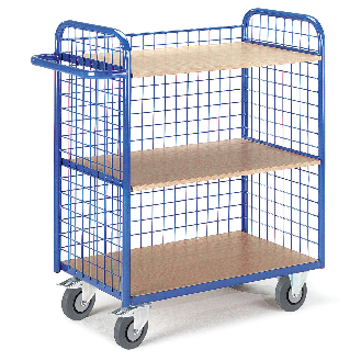 Etagenwagen mit 3 Gitterwänden-Beschreibung lesen
