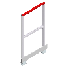 Seitliches Plattformgeländer aus Aluminium