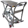 Mobiler Hubtisch aus Edelstahl 250 kg