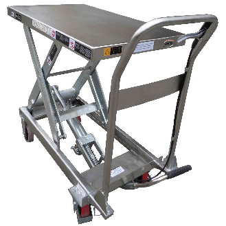 Mobiler Hubtisch aus Edelstahl 250 kg-Beschreibung lesen