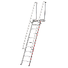 Stufenaufstieg mit Plattform 9 Stufen
