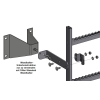 Wandhalter-Unterkonstruktion 170 mm aus Edelstahl