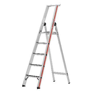 Stehleiter mit Plattform 5 Stufen-Beschreibung lesen
