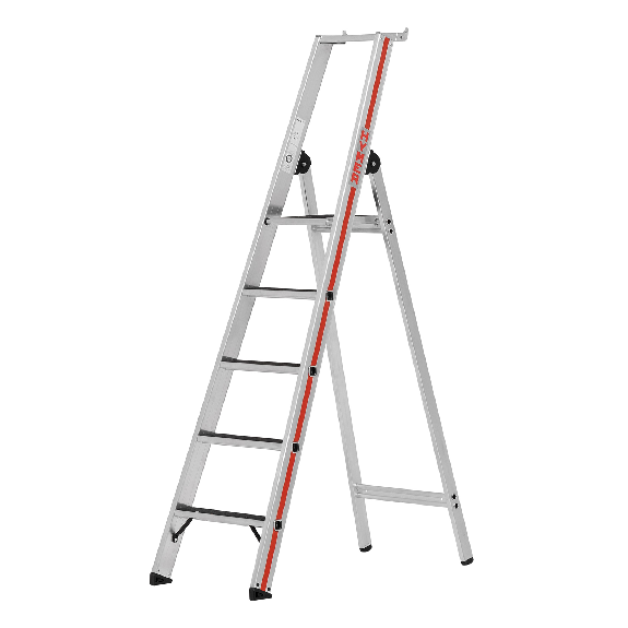 Stehleiter mit Plattform 5 Stufen-Beschreibung lesen