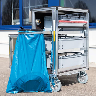 Hygienischer Rollcontainer 1200x800mm-Beschreibung lesen