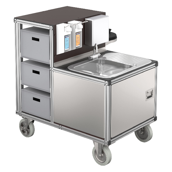 Hygienischer Rollcontainer 1200x800mm-Beschreibung lesen