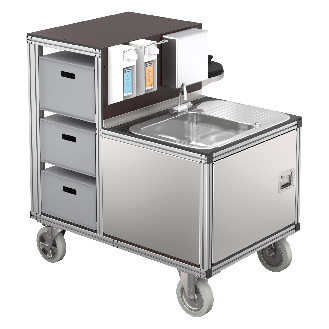 Hygienischer Rollcontainer 1200x800mm-Beschreibung lesen