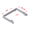 Wandhalterung verstellbar aus verzinktem Stahl 290-410 mm