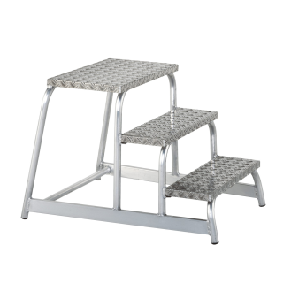 Tritt aus rutschfestem Aluminium mit 2 Stufen-Beschreibung lesen