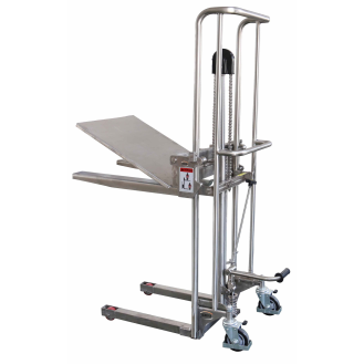 Plattformlift aus Edelstahl, Tragkraft 400 kg-Beschreibung lesen