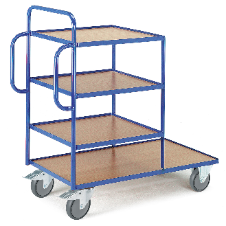 Kommissionierwagen in Buchendekor-Beschreibung lesen