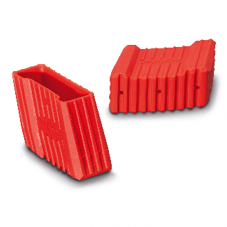Leiterfuß rot links 64x25mm, Paar-Beschreibung lesen