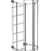Rückenschutzstrebe 3000 mm aus eloxiertem Aluminium
