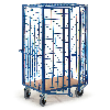 Gitter-Schrankwagen mit Stangenverschluss und Grundboden 1215x800mm