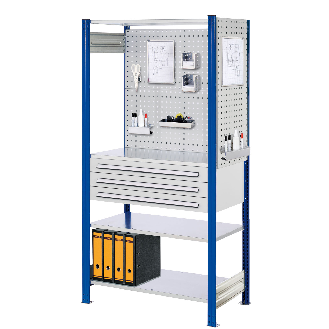Steckregal 2000x1000x500mm enzianblau-Beschreibung lesen