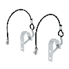 Haken mit Abhebesicherung