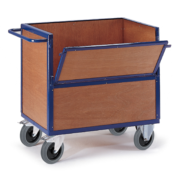 Holzkastenwagen halb geklappt mit Deckel 1165x765mm-Beschreibung lesen