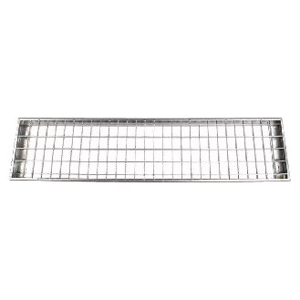 Gitterroststufe verzinkt 100x22x4cm für Außentreppe-Beschreibung lesen