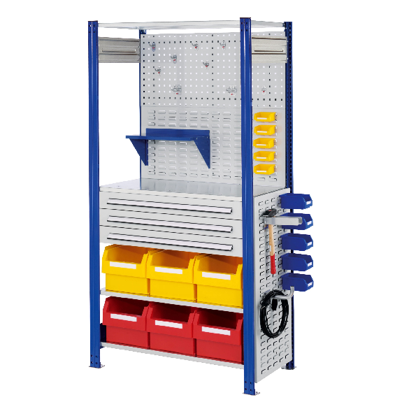 Steckregal 2000x1000x500mm enzianblau-Beschreibung lesen