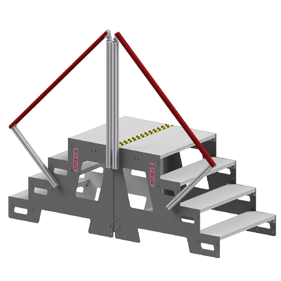 Grundmodul Industrietritt aus Aluminium 3 Stufen-Beschreibung lesen