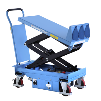 Elektrischer Neigehubtischwagen 1000 mm 300 kg-Beschreibung lesen