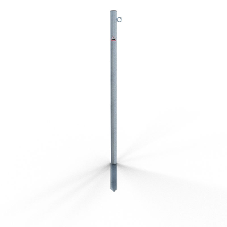 Absperrpfosten aus verzinktem Stahl Ø42x2,5mm-Beschreibung lesen