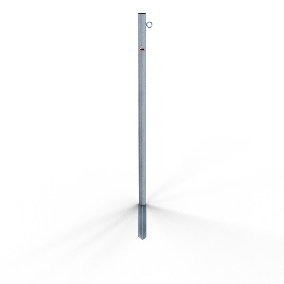 Absperrpfosten aus verzinktem Stahl Ø42x2,5mm-Beschreibung lesen