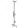 Komplette Stütze mit Winde für modulare Dreiecksbühne 4-6m