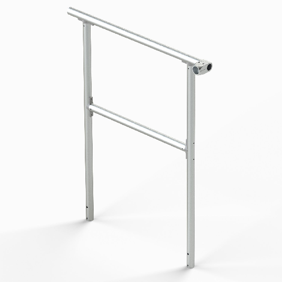 Garde-corps pour escalier à plateforme, largeur de marche 1000 mm-Beschreibung lesen