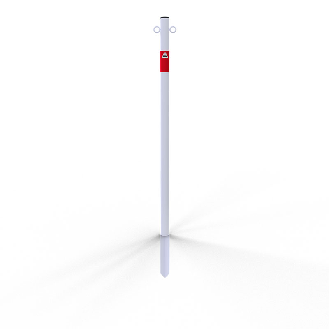 Absperrpfosten aus verzinktem Stahl Ø42x2,5mm-Beschreibung lesen