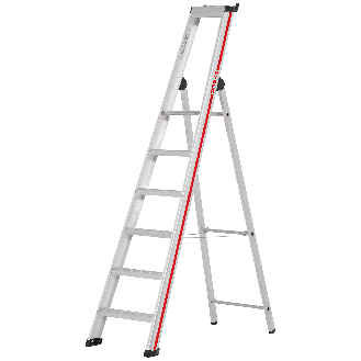 Stufenstehleiter mit Plattform 6 Stufen-Beschreibung lesen
