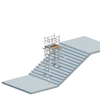 Treppen-Kit für Fahrgerüst mit 4,65 m Zugang-Beschreibung lesen