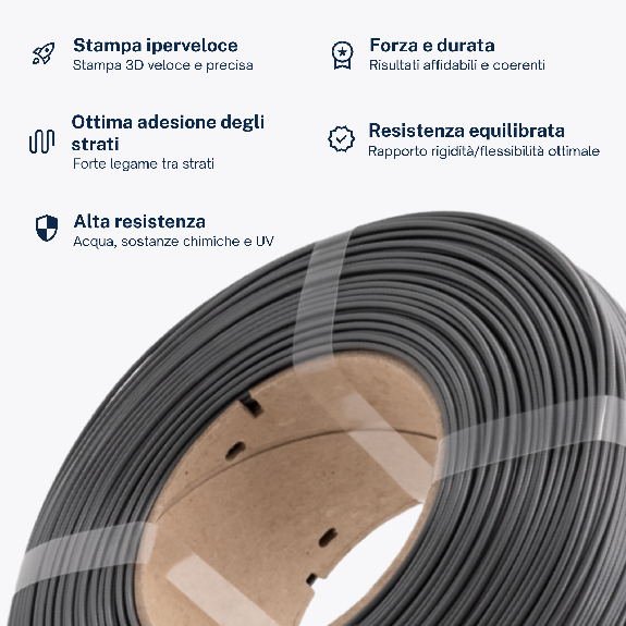 Filamento PETG 1.75mm Trasparente Viola-Leggi tutto