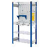 Steckregal 2000x1000x500mm enzianblau
