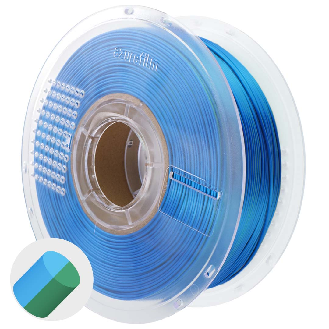 Filamento PLA seta bicolore 1.75mm 1000g-Leggi tutto