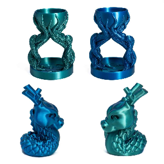 Filamento PLA seta bicolore 1.75mm 1000g-Leggi tutto