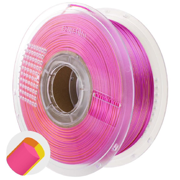 Filamento PLA seta tricolore 1.75mm 1000g-Leggi tutto