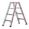 Stehleiter 2x4 Stufen mit R13-Beschichtung
