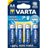 Lot de 4 piles LR06 Alkaline Varta