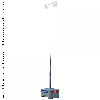 Städtische Kipp-Laternenmast 5,80 m