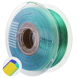 Filamento PLA seta tricolore 1.75mm 1000g-Leggi tutto