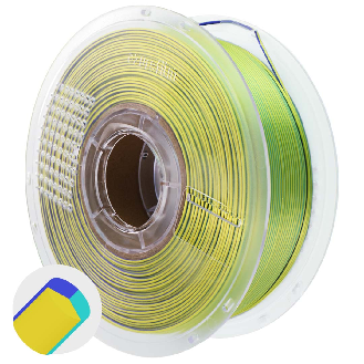 Filamento PLA seta tricolore 1.75mm 1000g-Leggi tutto