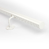 Wandhandlauf 1,5 m aus weißem Aluminium
