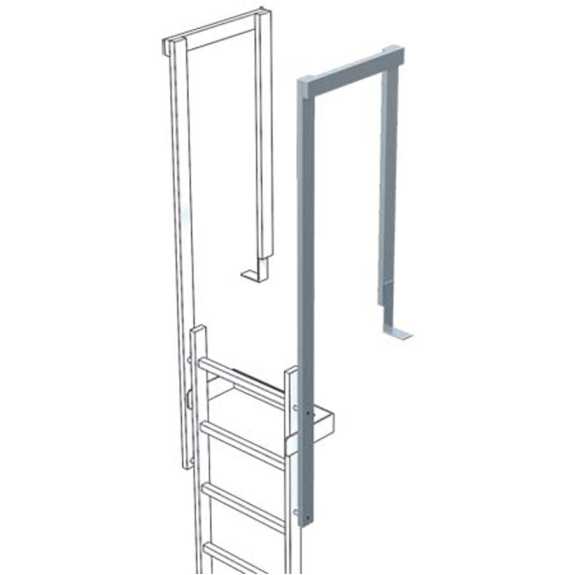 Ausstiegsgeländer aus verzinktem Stahl 60x25mm-Beschreibung lesen