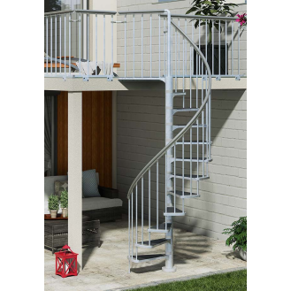 Starter-Kit Geländer Stahl 1 m für Außentreppe-Beschreibung lesen
