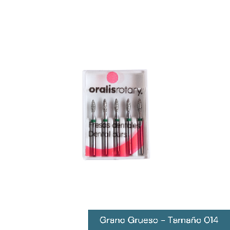 Fresas dentales diamantadas para turbina FG-Leer más