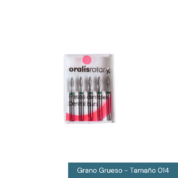 Fresas dentales diamantadas para turbina FG-Leer más