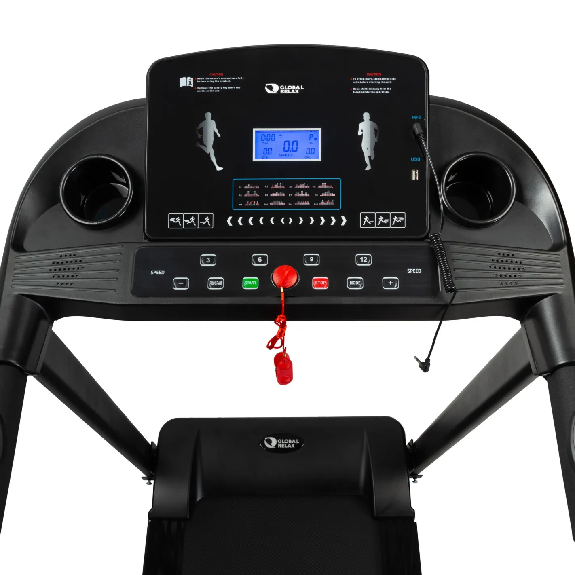 Tapis de course électrique professionnel avec écran LCD et port USB-Lire la description