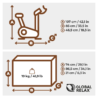 Vélo d'appartement ergonomique avec écran LCD-Lire la description